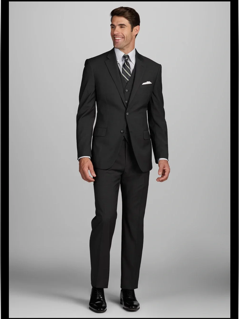 Jos. A. Bank Traveler Performance Collection Tailored Wool Fit Suit Blazer
